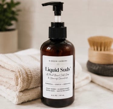 Liquid Suds™ -Plant-Based Dish Soap & Cleaning Concentrate
Pre-ORDER